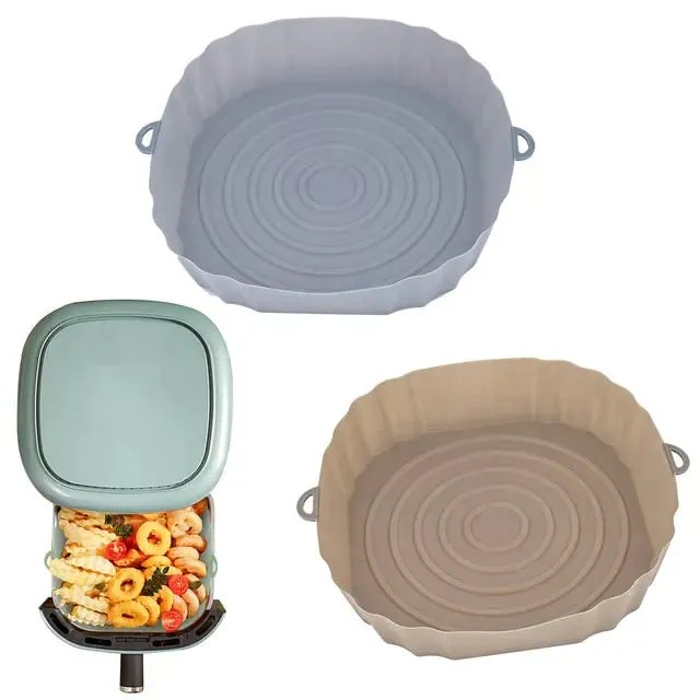 Reusable Silicone Air Fryer Basket Set