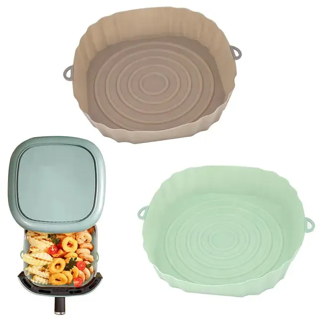 Reusable Silicone Air Fryer Basket Set