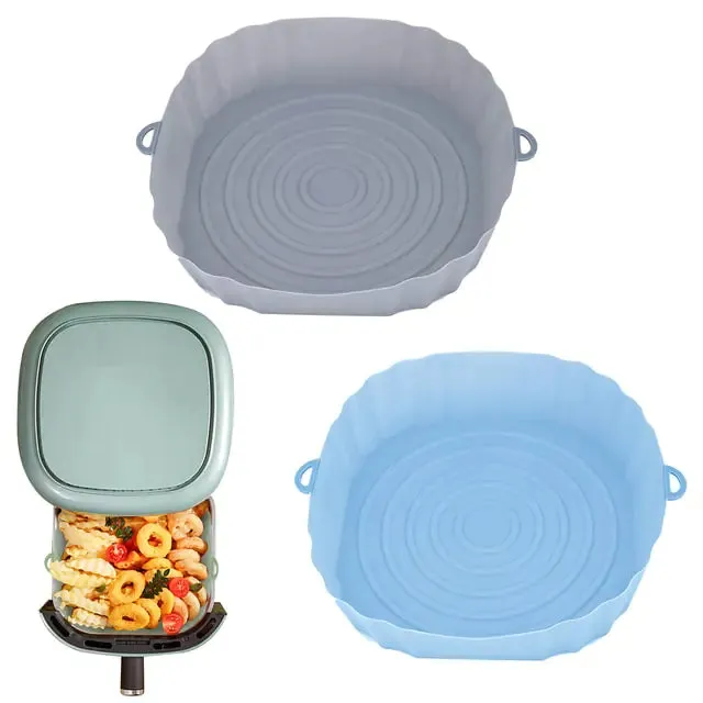 Reusable Silicone Air Fryer Basket Set