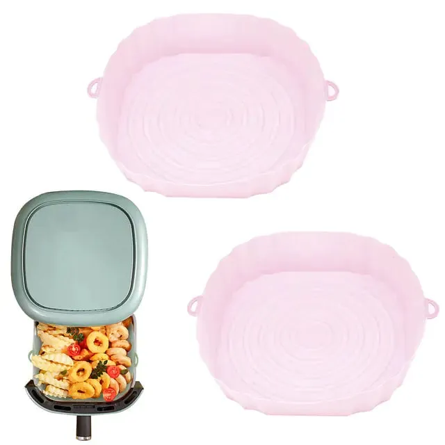 Reusable Silicone Air Fryer Basket Set