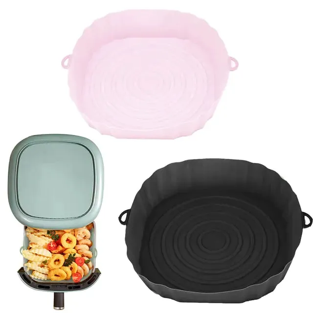 Reusable Silicone Air Fryer Basket Set