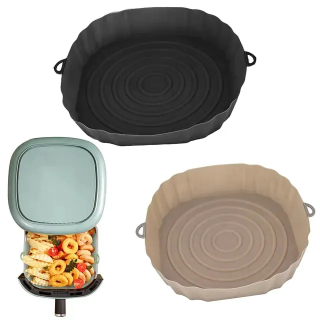 Reusable Silicone Air Fryer Basket Set