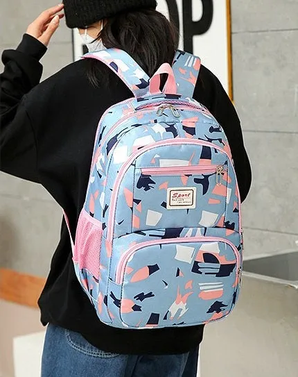 School Bag Multifunction Colorful Printing Backpack 1242