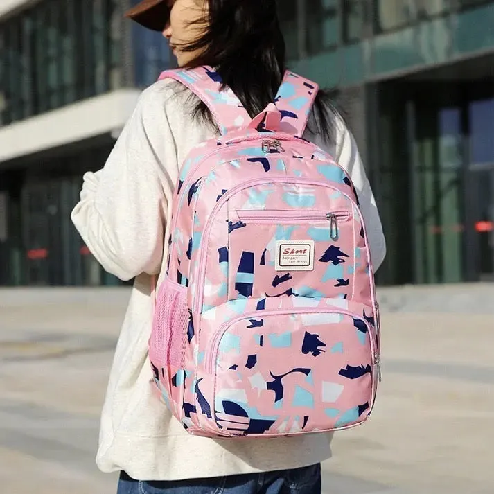 School Bag Multifunction Colorful Printing Backpack 1242