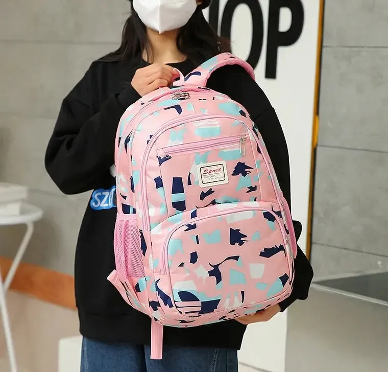 School Bag Multifunction Colorful Printing Backpack 1242