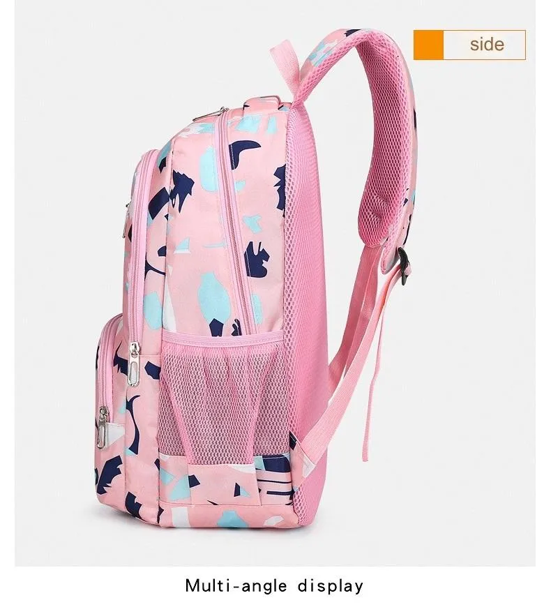 School Bag Multifunction Colorful Printing Backpack 1242