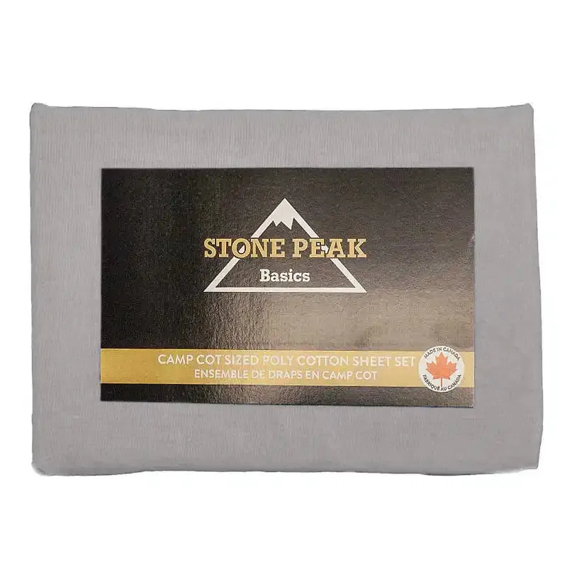 Stone Peak Poly-Cotton Cot Sized Sheet Sets