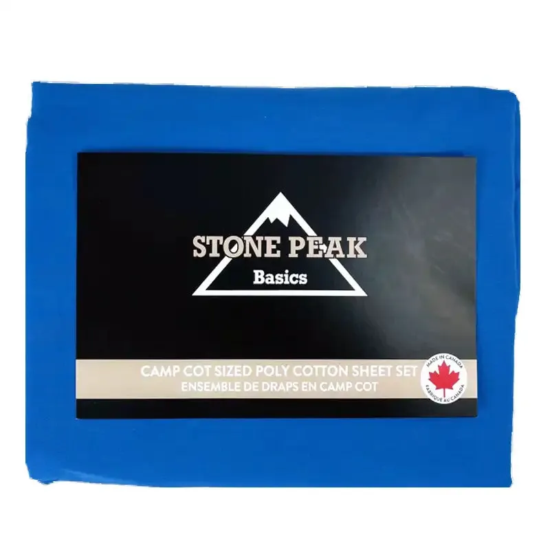 Stone Peak Poly-Cotton Cot Sized Sheet Sets