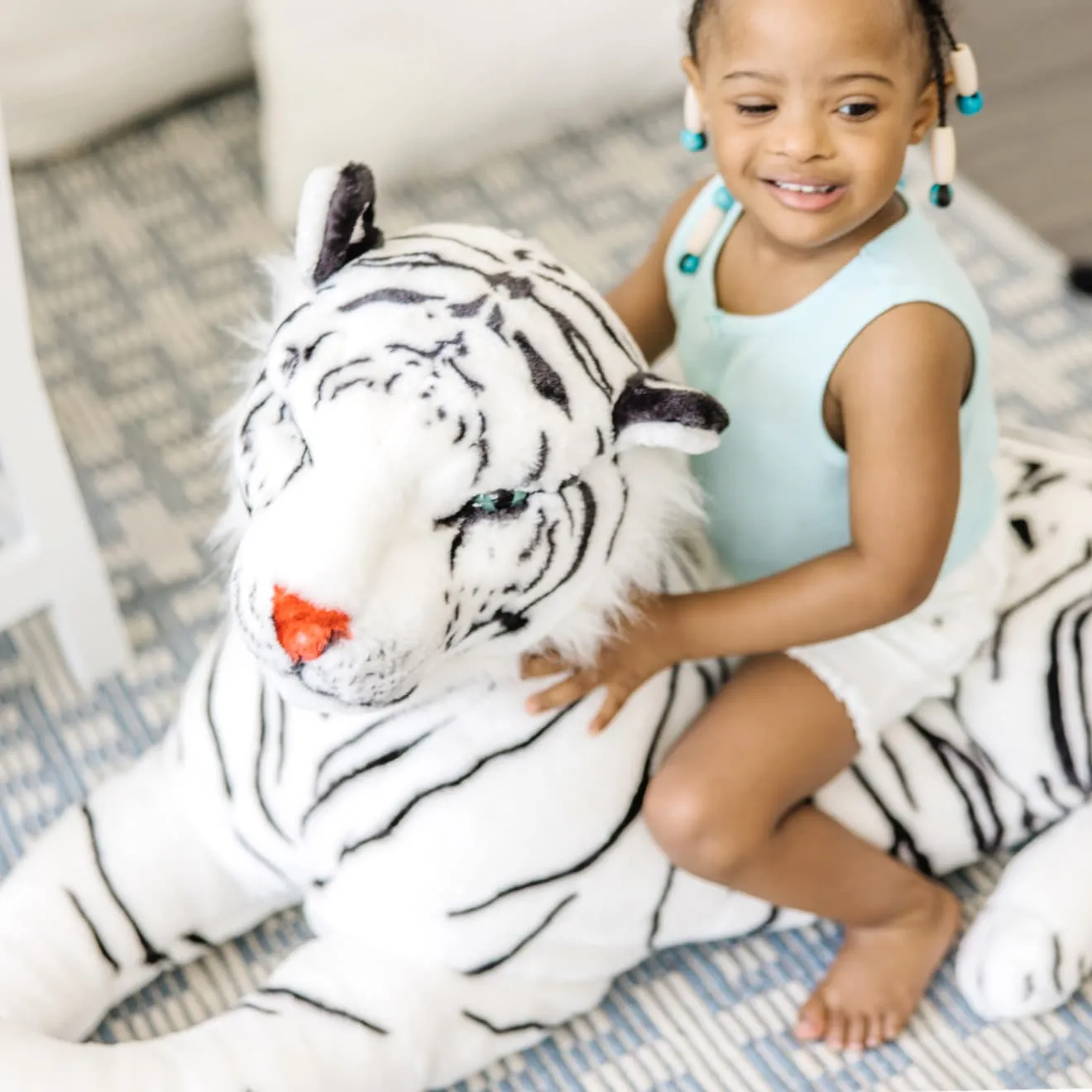 White Tiger Giant Stuffed Animal