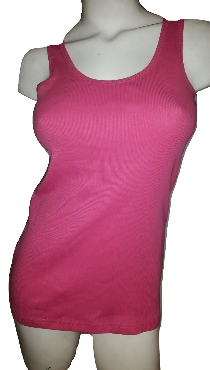 Women's Plain Ribbed Tank Tops